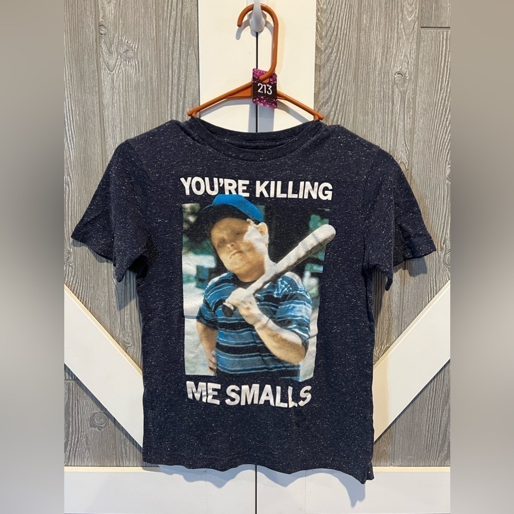 213. Kids Unisex Small Sandlot Tee “You’re Killing Me Smalls” S